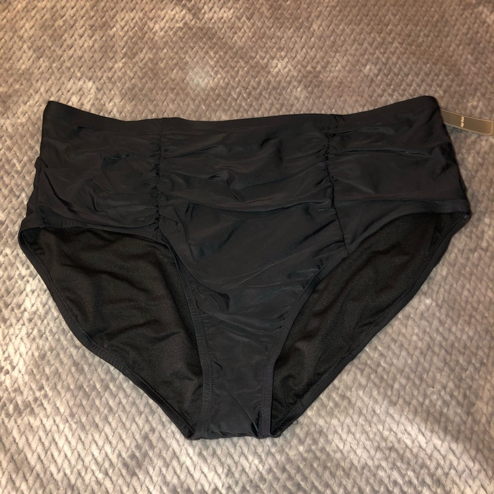 NWT Black Rousing Swim Bottom B1,MR